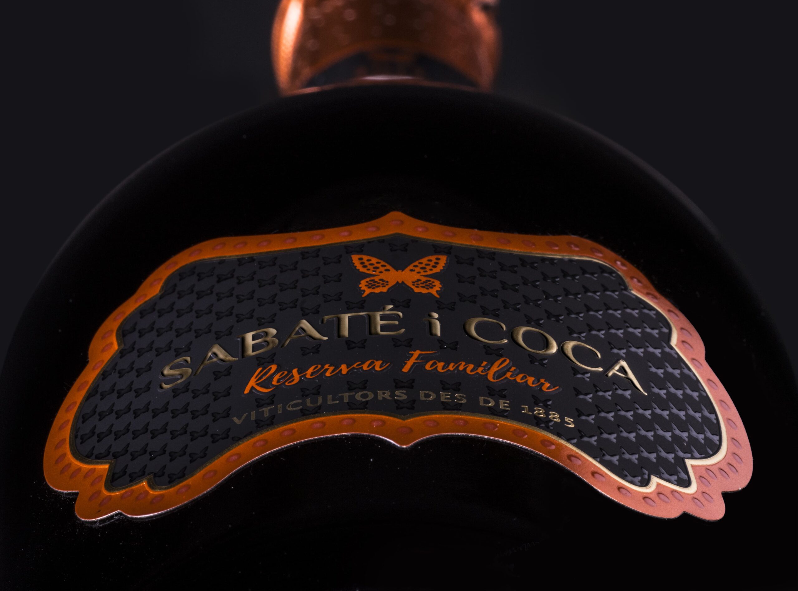 Detall de l'ampolla Reserva Familiar de Sabaté i Coca